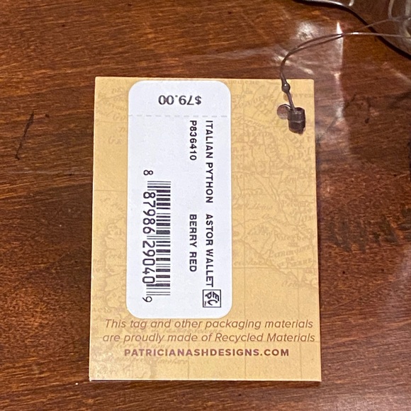 NWT Patricia Nash Astor Wallet - Red Python - Picture 8 of 8